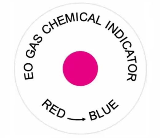 EO gas chemical indicator red to blue EO gas chemical indicator red to blue