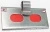 Metal Tray Tag holder back view