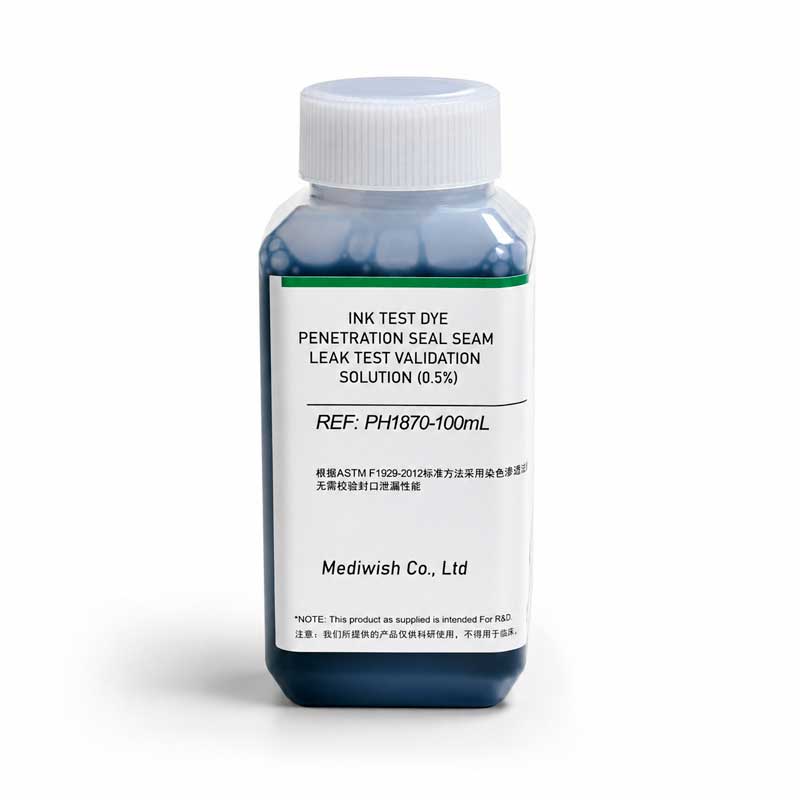 ink test dye penetration seal seam leak test validation solution