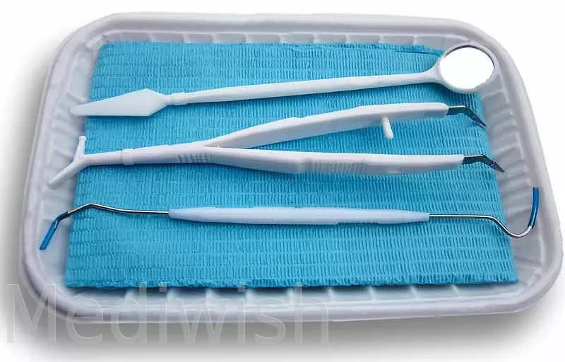 Mediwish Disposable Dental Exam Kit Examination set