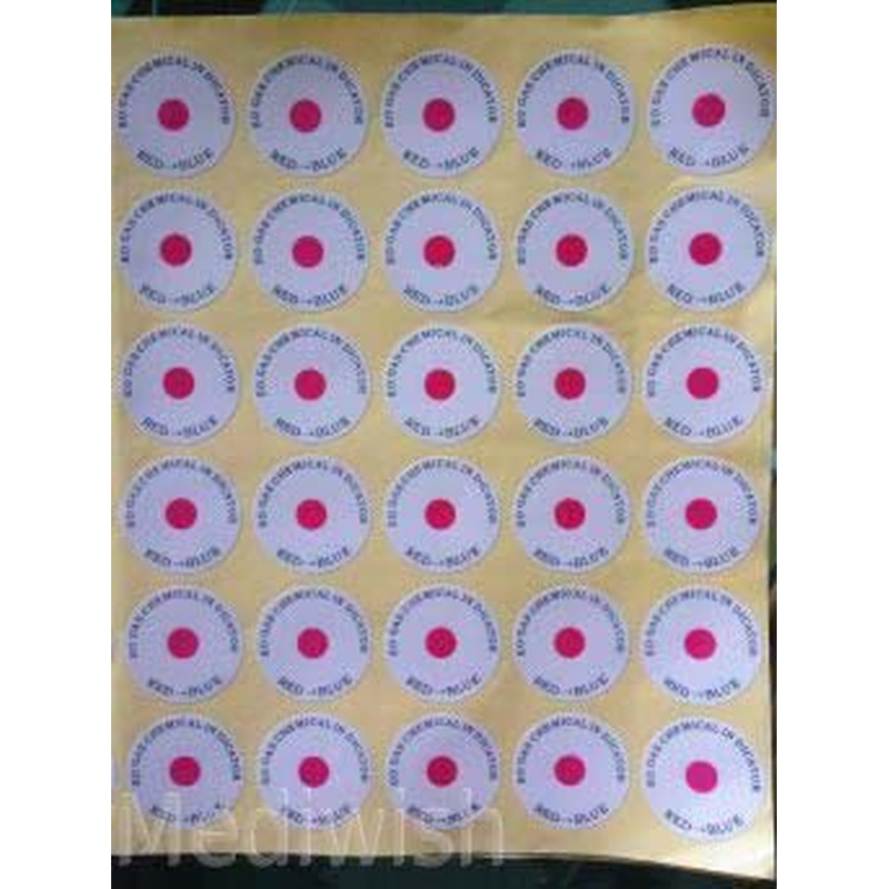 Hoja de etiquetas indicadoras circulares para EO con centros rosas Hoja de etiquetas indicadoras circulares para EO con centros rosas