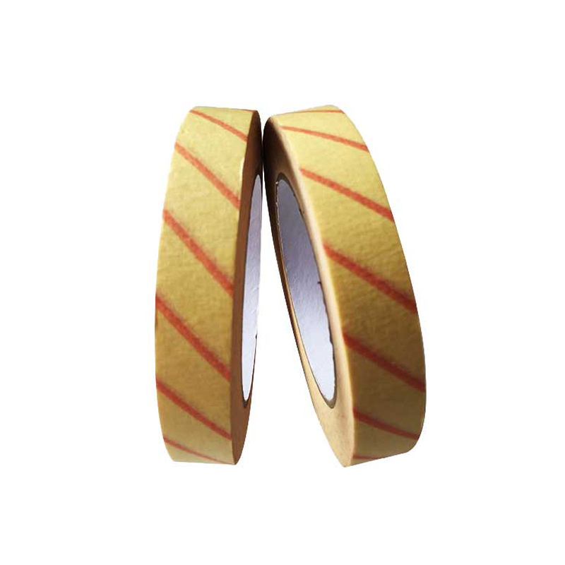 Dos rollos estrechos de cinta amarilla para EO con líneas diagonales naranjas Dos rollos estrechos de cinta amarilla para EO con líneas diagonales naranjas