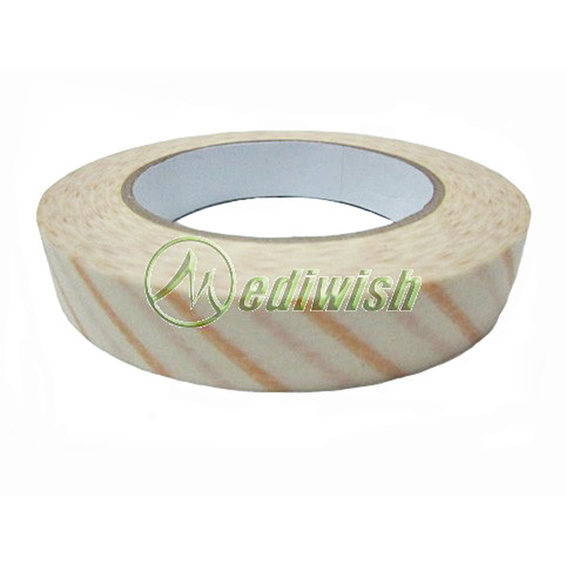 Rollo de cinta indicadora para EO con líneas diagonales Rollo de cinta indicadora para EO con líneas diagonales
