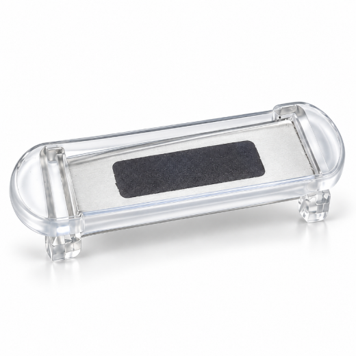 MEDIWISH CVWC-20 device with a dark test-soil area on a metal plate inside its integral transparent holder.