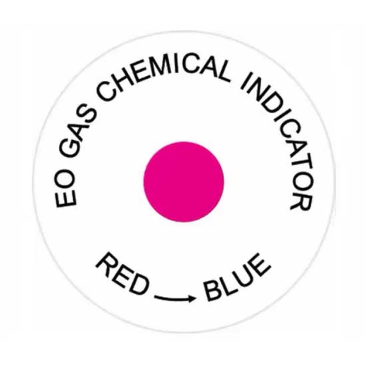 Desenho de indicador circular para EO com centro rosa e texto preto Desenho de indicador circular para EO com centro rosa e texto preto